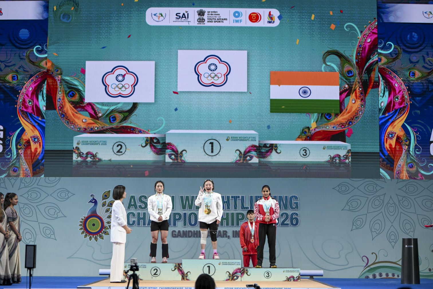 AWF Asian Senior (Men & Women) Weightlifting Championships day-1 events held in Gujarat, India